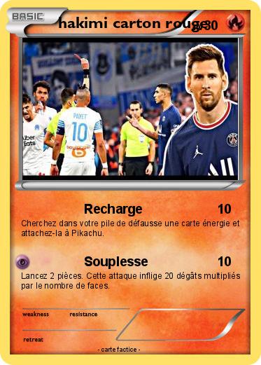 Pokemon hakimi carton rouge