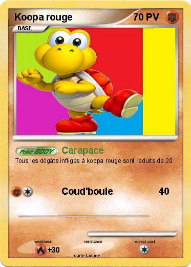 Pokemon Koopa rouge