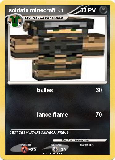Pokemon soldats minecraft