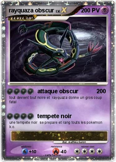 Pokemon rayquaza obscur