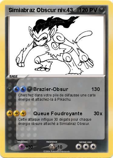 Pokemon Simiabraz Obscur niv.43