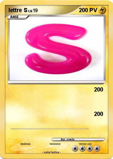 Pokemon lettre S
