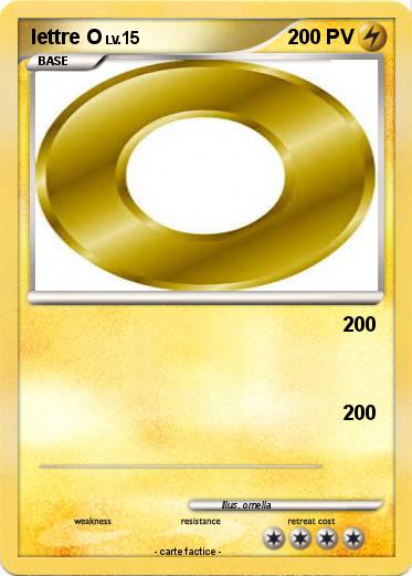 Pokemon lettre O