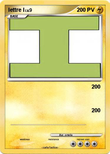 Pokemon lettre I