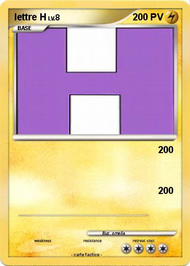 Pokemon lettre H