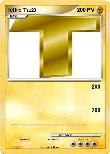 Pokemon lettre T