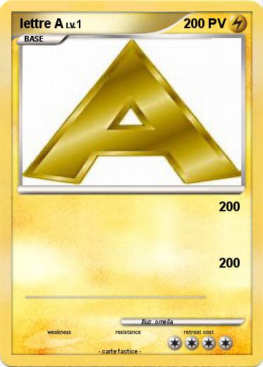Pokemon lettre A