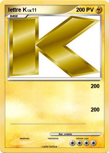 Pokemon lettre K
