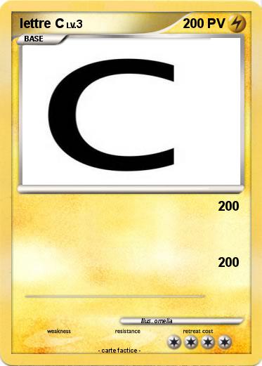 Pokemon lettre C
