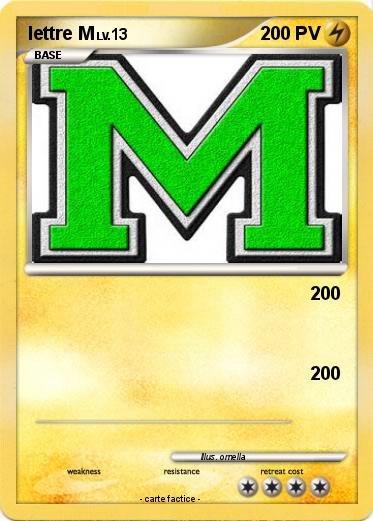 Pokemon lettre M