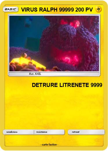 Pokemon VIRUS RALPH 99999