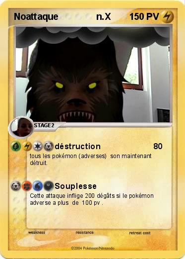 Pokemon Noattaque               n.X