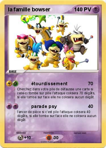 Pokemon la famille bowser