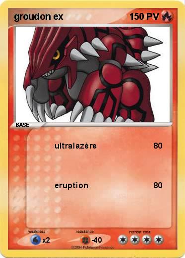 Pokemon groudon ex