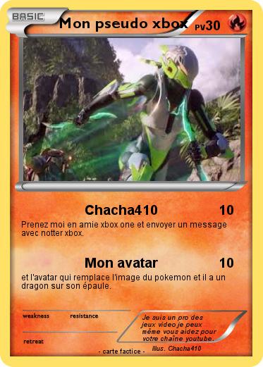 Pokemon Mon pseudo xbox