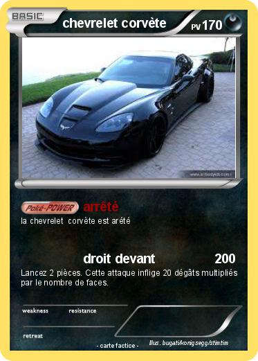 Pokemon chevrelet corvète