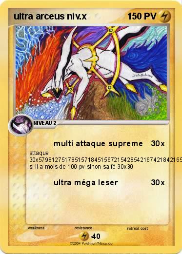 Pokemon ultra arceus niv.x