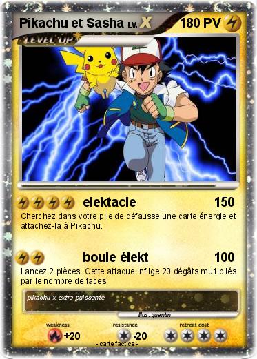Pokemon Pikachu et Sasha