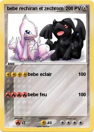Pokemon bebe rechiran et zechrom