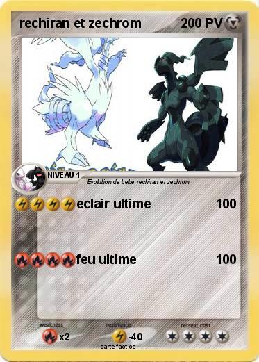 Pokemon rechiran et zechrom