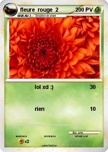 Pokemon fleure  rouge  2
