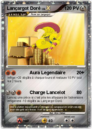 Pokemon Lançargot Doré