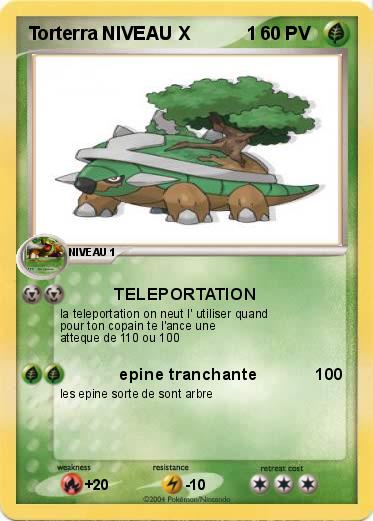 Pokemon Torterra NIVEAU X           1