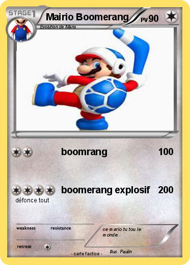 Pokemon Mairio Boomerang