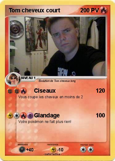 Pokemon Tom cheveux court