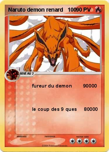 Pokemon Naruto demon renard   100