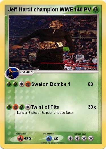 Pokemon Jeff Hardi champion WWE