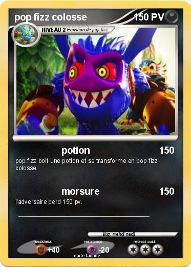 Pokemon pop fizz colosse