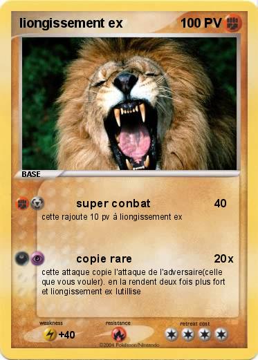 Pokemon liongissement ex