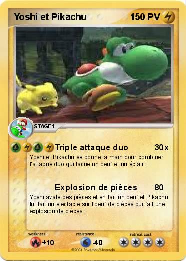 Pokemon Yoshi et Pikachu
