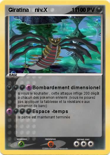 Pokemon Giratina    niv.X                11100