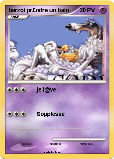 Pokemon barzoi pr£ndre un bain