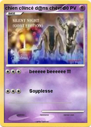 Pokemon chien c0incé d@ns chèvre