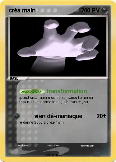 Pokemon créa main