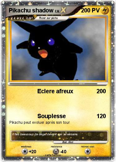 Pokemon Pikachu shadow