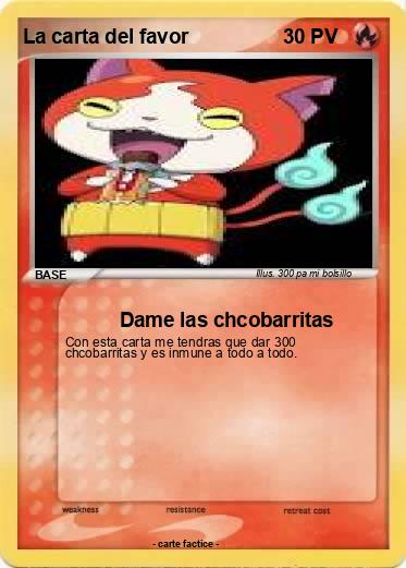 Pokemon La carta del favor