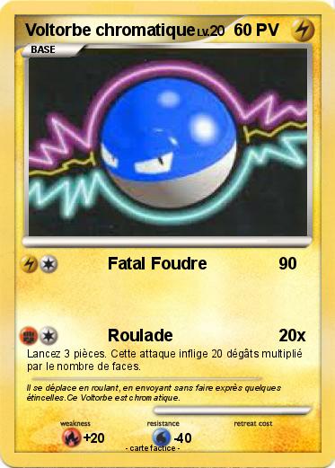 Pokemon Voltorbe chromatique