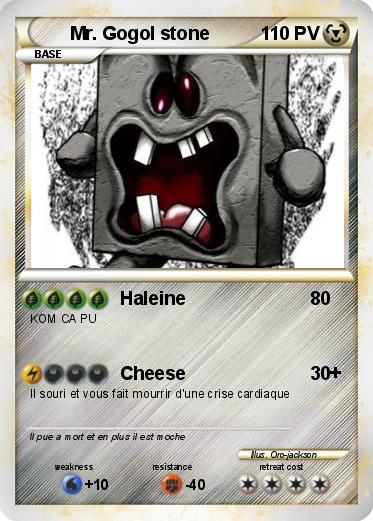 Pokemon Mr. Gogol stone