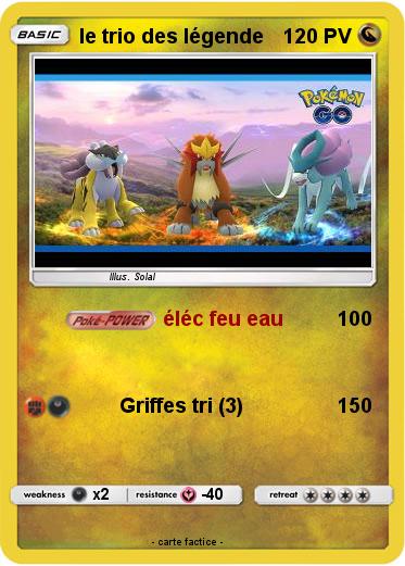 Pokemon le trio des légende