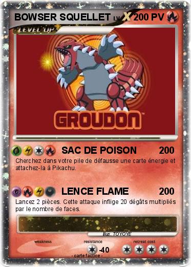 Pokemon BOWSER SQUELLET