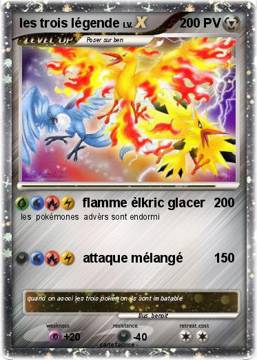 Pokemon les trois légende