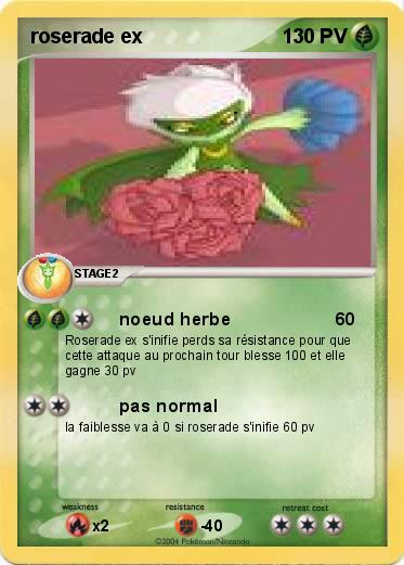 Pokemon roserade ex