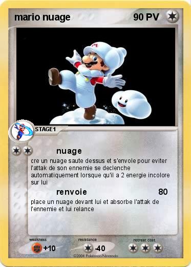 Pokemon mario nuage