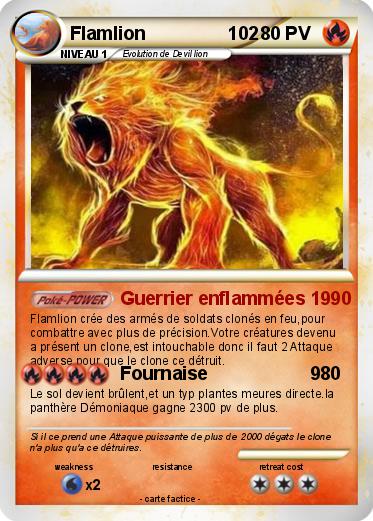 Pokemon Flamlion                102
