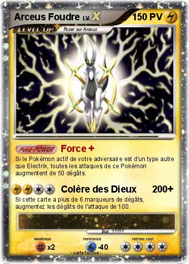 Pokemon Arceus Foudre