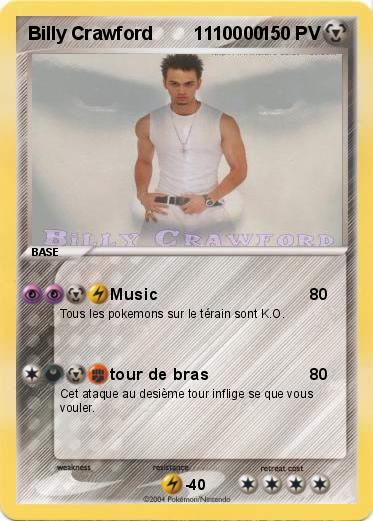 Pokemon Billy Crawford        1110000